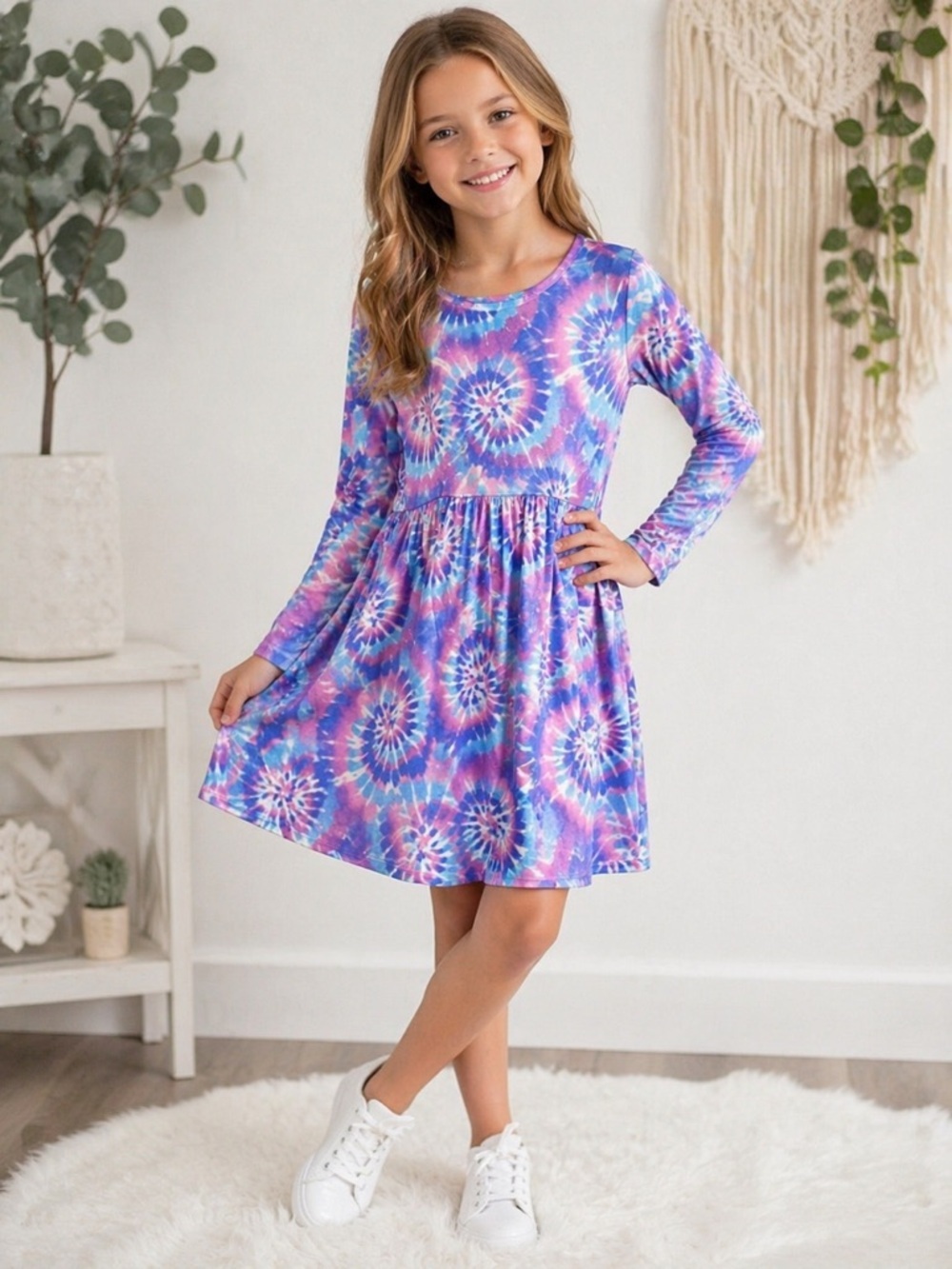 BTween Little Girl’s 6X Tye-Dye Dress